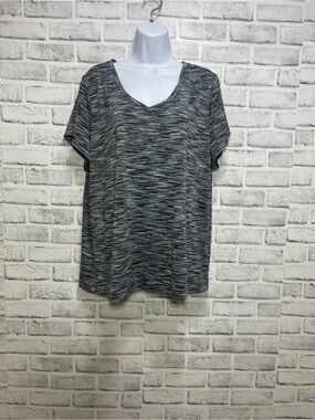 Spaulding Speed Dri Marble Athletic Plus Size Top 2X
